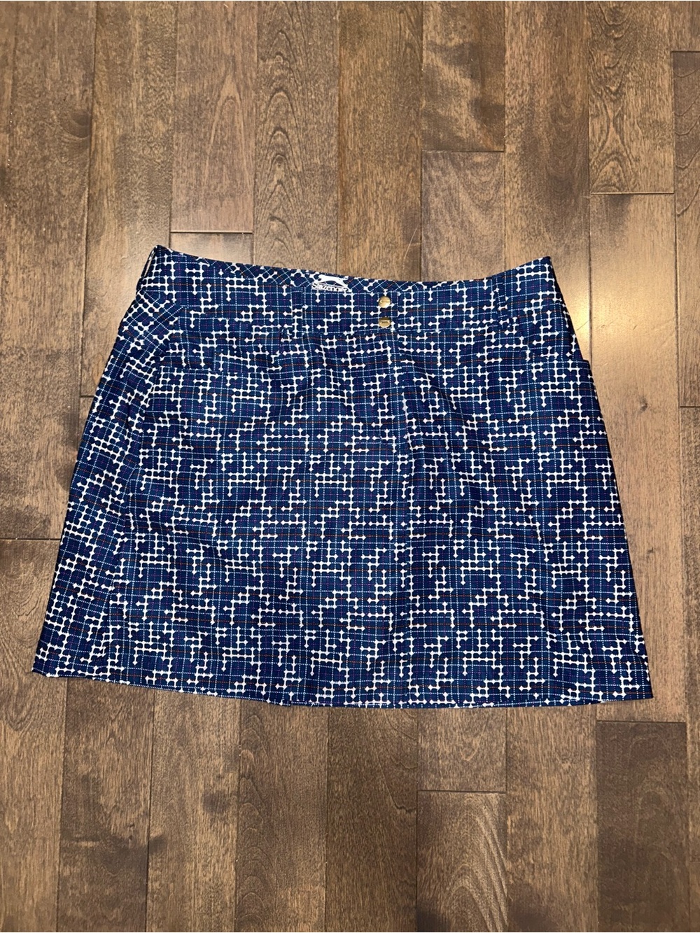 Slazenger Golf Skirt in Blue & White Size 6 Like New